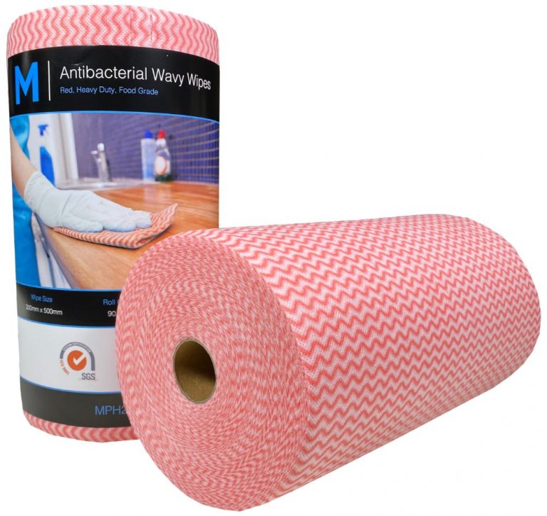 » Wipe Cloth Heavy Duty Perforated Roll Red